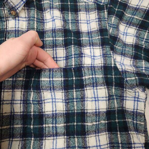 Vtg Pendleton‎ Shirt Mens XL 100% Wool Button Down Green Plaid Heritage Outdoors - Picture 4 of 11